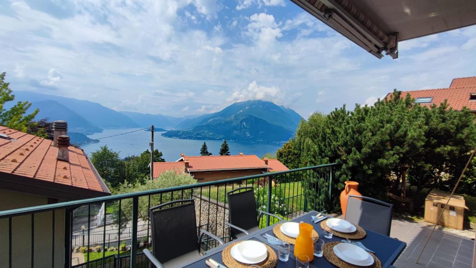 Blu Dipinto Di Blu - Como Lake View - Perledo Eksteriør billede